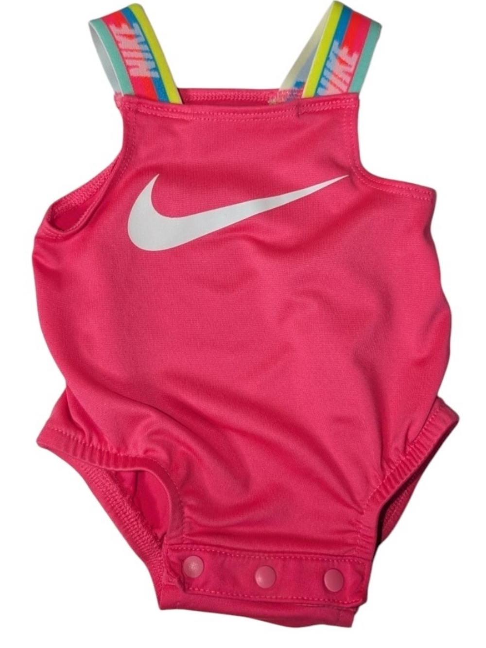 Nike Hot Pink Infant Dri-Fit Swim or Active Suit Size Newborn